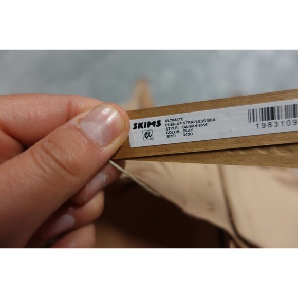 Skims 34DD Clay Ultimate Push Up Strapless Bra BA-BAN-9056 NWT - Picture 5 of 5